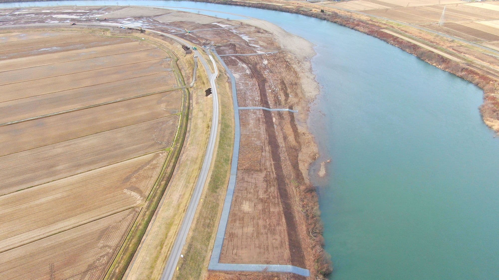 米代川富根上流地区高水敷整備工事