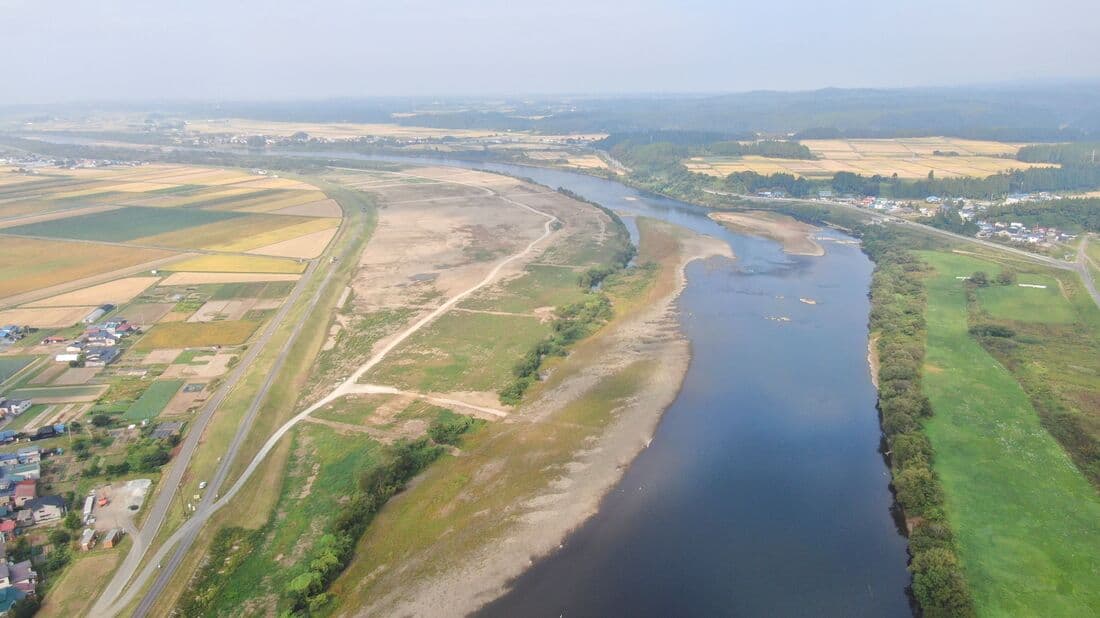 米代川富根地区高水敷整備工事
